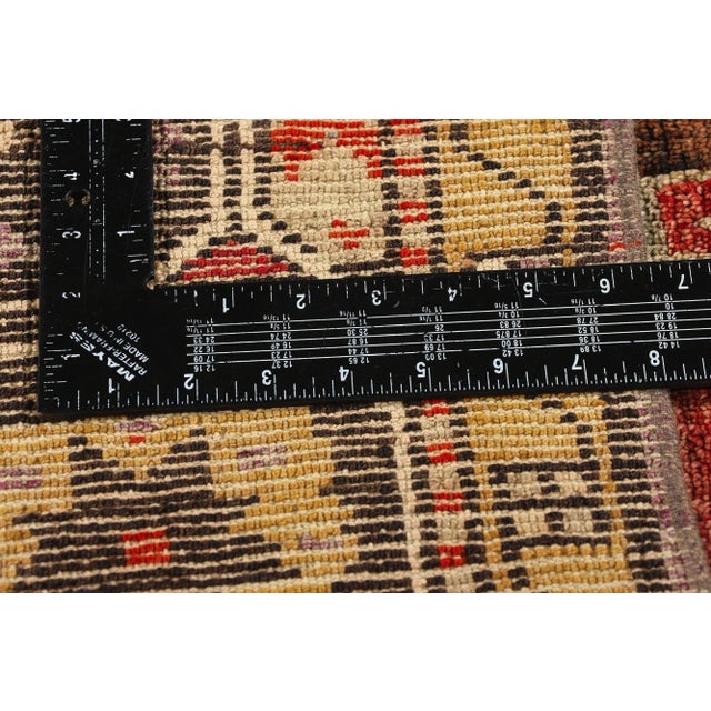 Vintage Red Turkish Oushak Rug - 04'03 X 06'10 For Sale In Dallas - Image 6 of 9