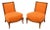Mid Century Modern Slipper Lounge Chairs- A Pair For Sale