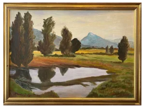Morini Zolfanelli, Near Jussy, Switzerland, Oil on Wood, 1993