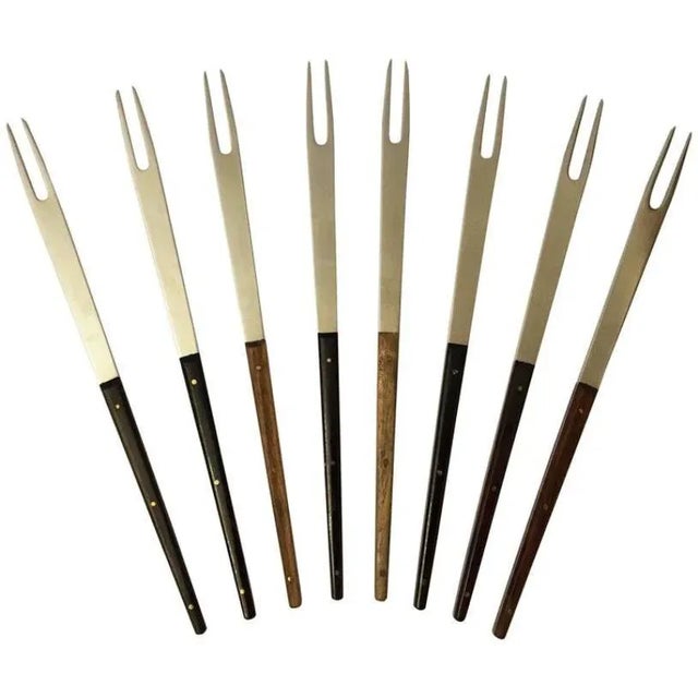 1950s Mid-Century Fondue Forks by Carl Auböck for Amboss, Set of 4 For Sale - Image 5 of 8