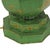 Green Vintage Handcrafted Forged Iron Green Hand-Painted Gold Chinoiserie Table Lamp. For Sale - Image 8 of 9