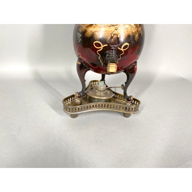 Mid 20th Century Mid 20th Century Edeltin Holland Red Tin Faucet Pitcher Set - 2 Pc For Sale - Image 5 of 6