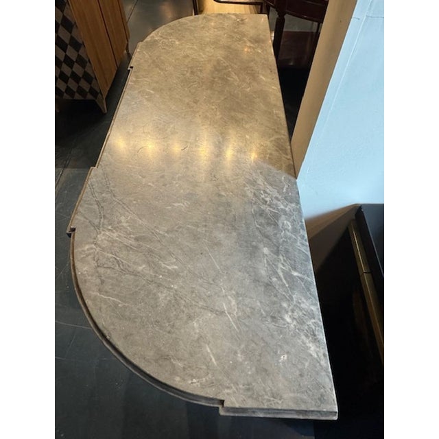 Italian Carved and Giltwood Console For Sale - Image 4 of 7