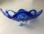 Vintage Blue and White Murano Glass Bowl, 1950s For Sale - Image 3 of 18