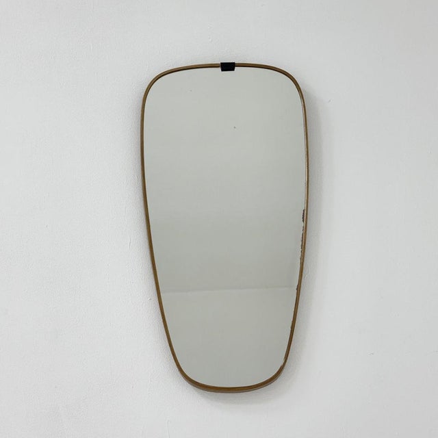 Mid-Century Asymmetric Kidney Wall Mirror by Schon Form, 1960s For Sale - Image 10 of 11