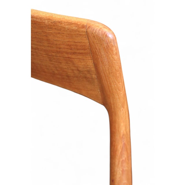 Mid-Century Modern Chair in Teak and Leather by Henning Kjærnulf for KS Møbler, 1960s For Sale - Image 3 of 15