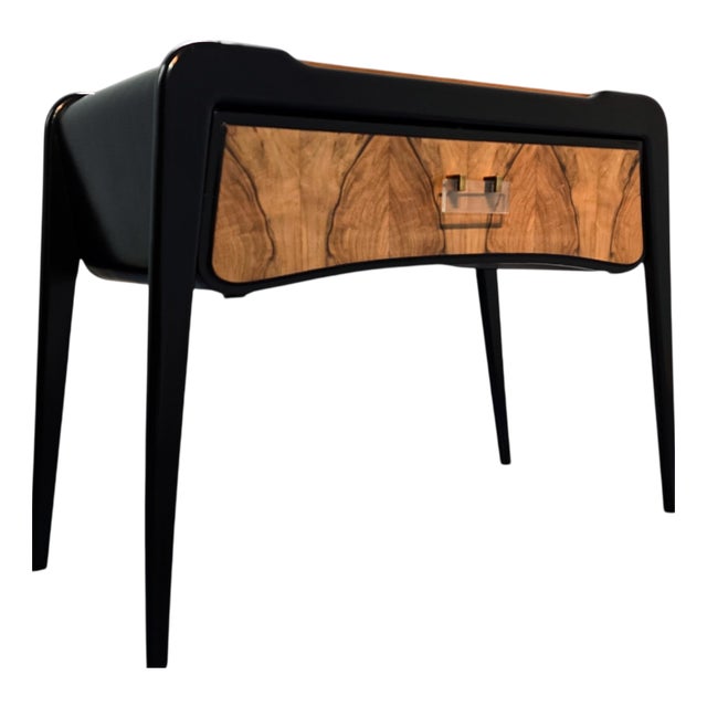 Italian Art Deco Ebonized Coffee Table, 1940s For Sale