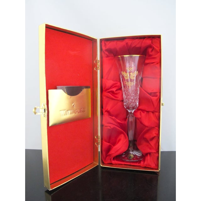 Waterford Crystal The 12 Days of Christmas Lismore Gold edition. Representing the second day of Christmas showing the 2...