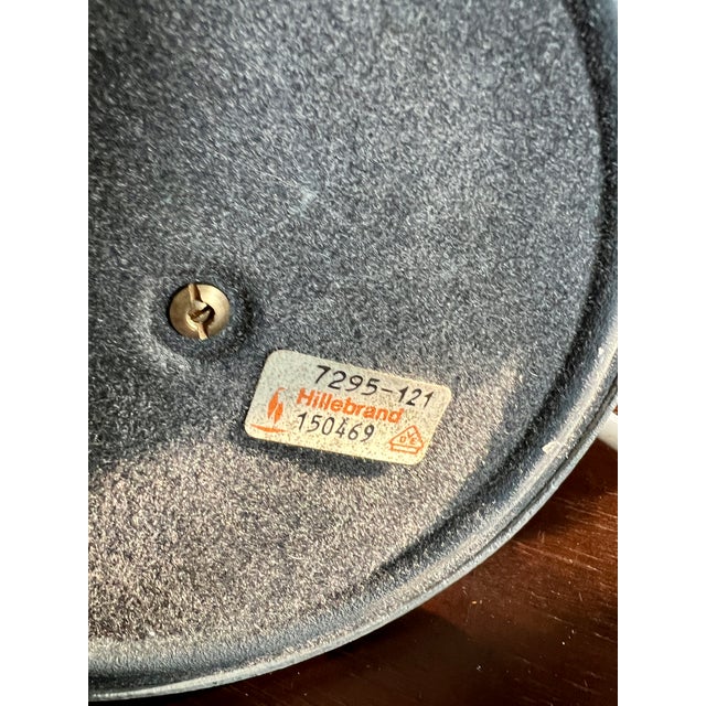 This Egon Hillebrand desk lamp is a rare model from the 50s - 60s with a swan neck and the classic Hillebrand witch hat....