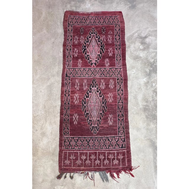 Textile Moroccan Vintage Runner Rug 4x9 Ft For Sale - Image 7 of 11