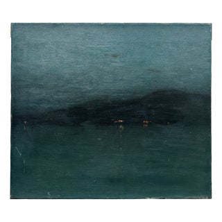 Edward Riche Butler, Starry Night, 1890s, Oil on Canvas For Sale