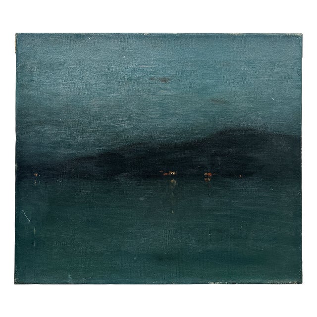 Edward Riche Butler, Starry Night, 1890s, Oil on Canvas For Sale