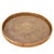 Artifacts Rattan Round Serving/Ottoman Tray with Glass Insert in Honey Brown -16" For Sale - Image 4 of 4