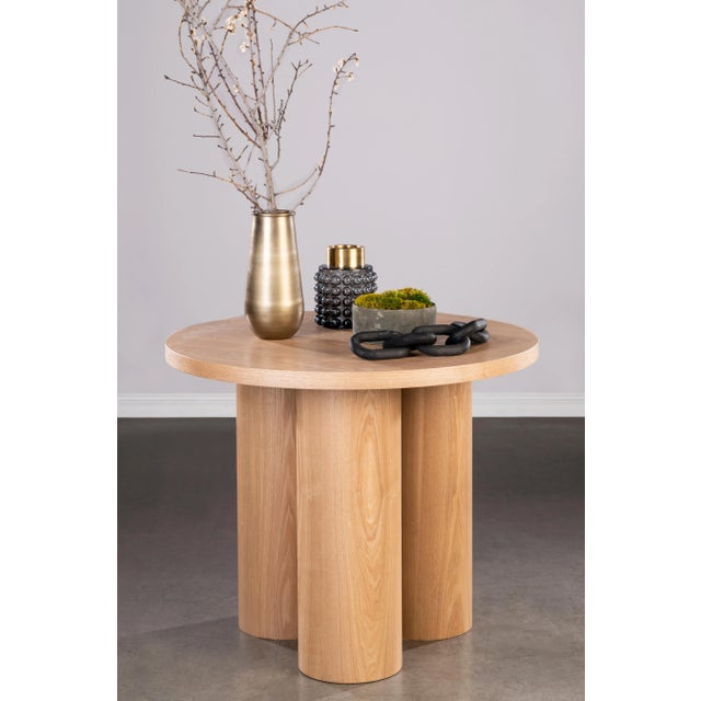 Balmain Round Wood Entry Table Chairish