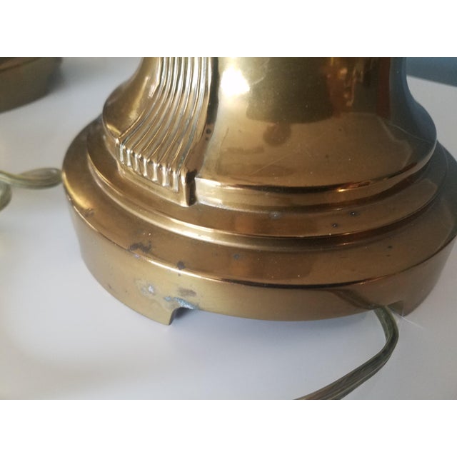 Vintage Brass Lamps With Rams Head Motif - a Pair For Sale - Image 10 of 13