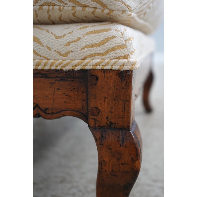 Guy Chaddock Country French Zebra Print Chair & Ottoman For Sale - Image 18 of 18