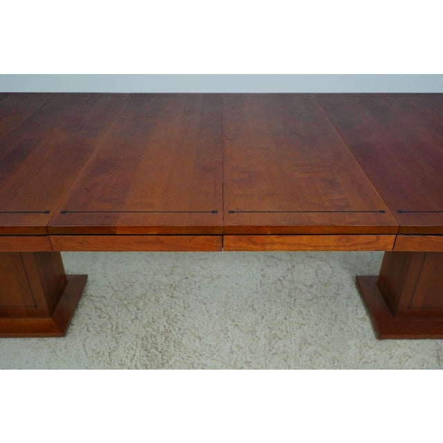 Wood 74-144 Inch Solid Cherry American Made Conference Room Table, Boardroom Table For Sale - Image 7 of 16