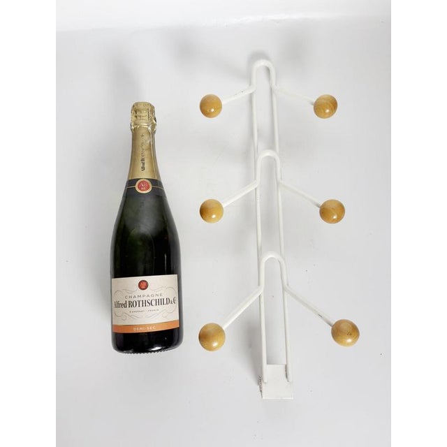 Contemporary Iron and Wood Coat Rack, France, 1990s For Sale - Image 3 of 11