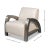 Industrial White Leather Armchair For Sale - Image 12 of 12
