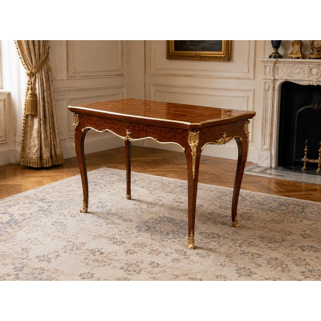 Mid 19th Century 1840s French Artisan Neoclass Mahogany Bronze Table - 1 Pc For Sale - Image 5 of 11