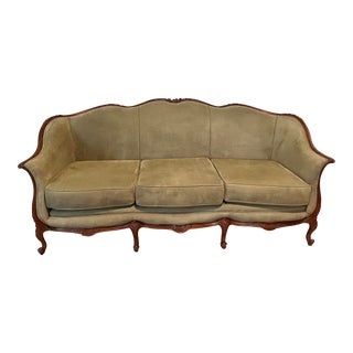 Early 20th Century French Provincial Hand Carved Sofa For Sale
