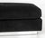 Modern Black Upholstered Chaise Longue For Sale - Image 4 of 8