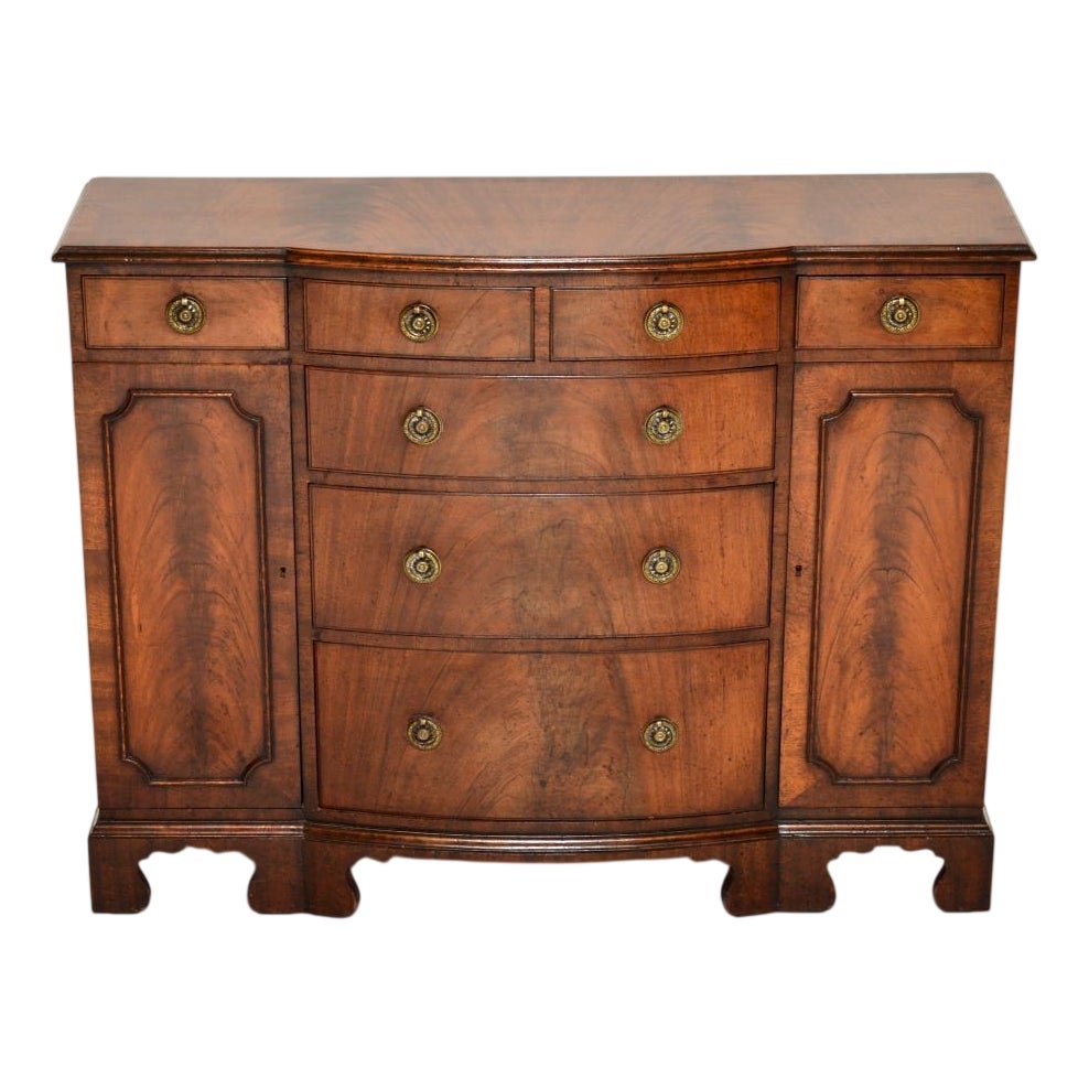Small Antique Georgian Breakfront Sideboard, 1900s | Chairish