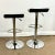 1990s 1990s Vintage Modern Contemporary Italian Style Leather & Chrome Barstools - A Pair For Sale - Image 5 of 9