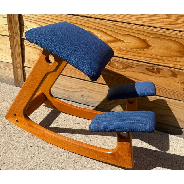 1980s Danish Teak Ergonomic Balens Chair For Sale - Image 4 of 8