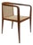 Armchair in Hardwood & Cane, John Graz, 1950s For Sale