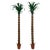 1970s Custom Palm Tree Form Wall Torcheres 9 Ft High - a Pair For Sale