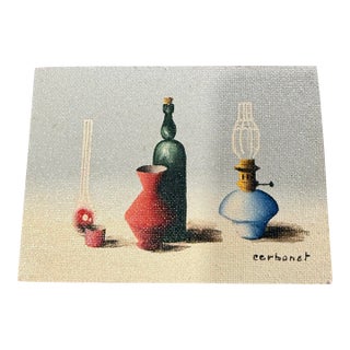 Oil Painting on Board Cerbonet Signed 1950s For Sale