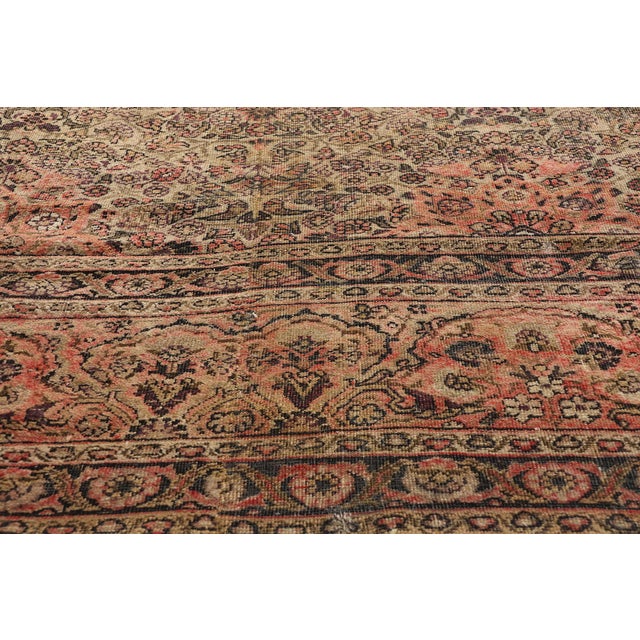 Late 19th Century Late 19th Century Antique Indian Agra Rug - 11'06 X 17'10 For Sale - Image 5 of 9
