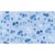 Flower Field Wallpaper by Paule Marrot in Blues For Sale