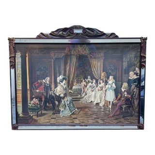 Giuseppe Castiglione Cardinal's Court Lithograph Print Art Ornate Framed For Sale