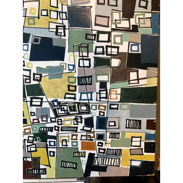 Yona Lotan, Untitled Abstract Cityscape For Sale - Image 9 of 10