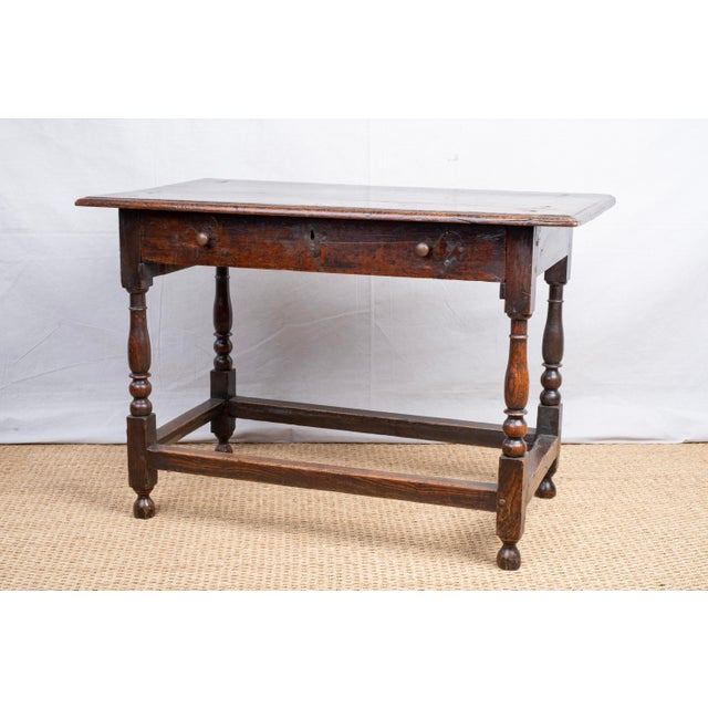 English 19th Century Oak Side Table For Sale - Image 3 of 11