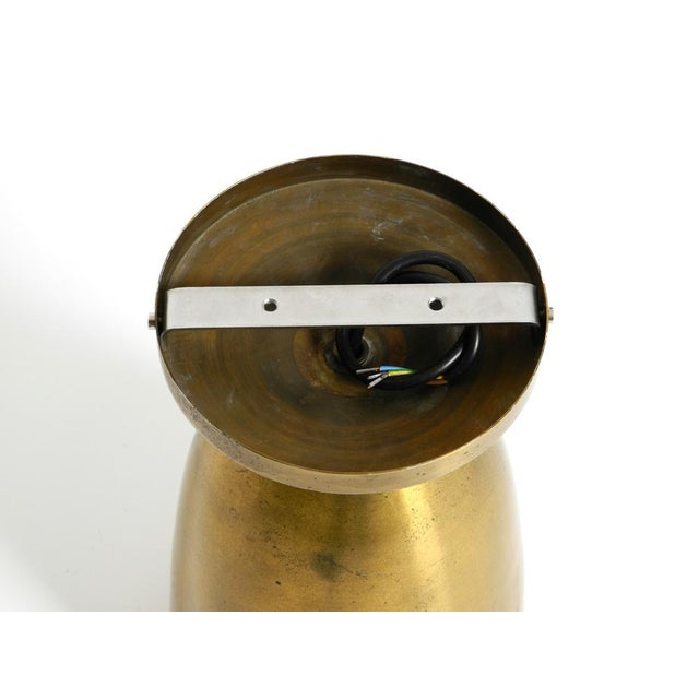 Large Mid-Century Modern Brass Ceiling Lamp, 1950s For Sale - Image 13 of 16