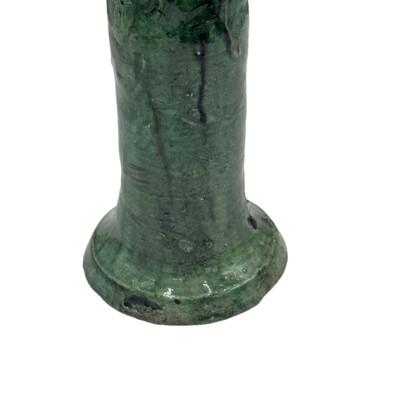 Moroccan Moroccan Tamegroute Glazed Candlestick Holder For Sale - Image 3 of 4