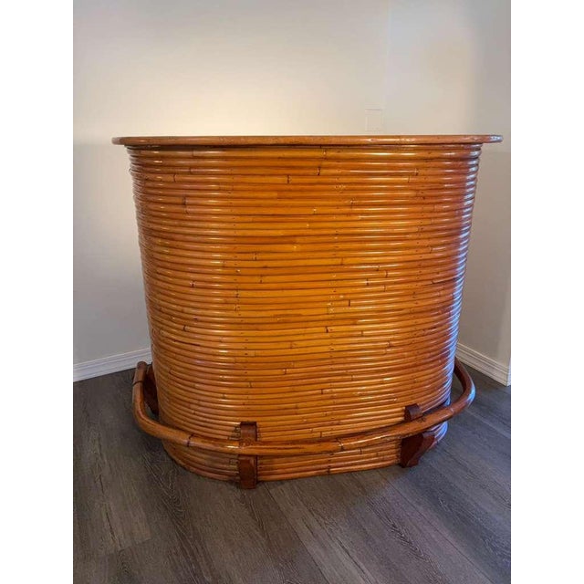 Vintage Mid Century Stacked Bamboo Tiki Bar For Sale - Image 10 of 15