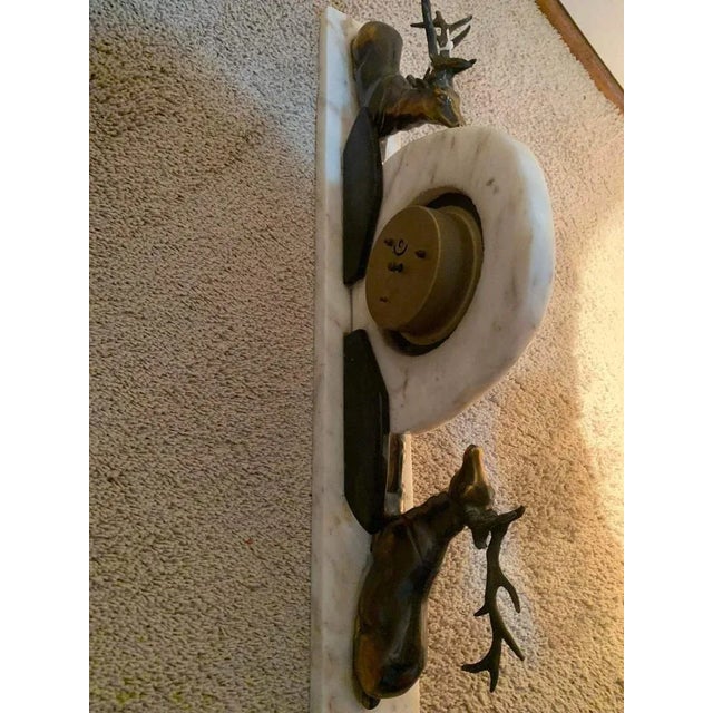 Art Deco Marble Mantel Clock, 1930s For Sale - Image 14 of 17