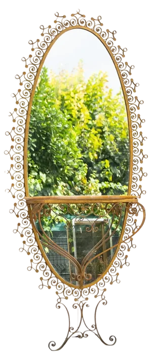 Oval Mirror by Pierluigi Colli, 1950s