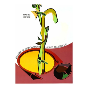 Herve Telemaque Lithograph Poster Fiac 1982