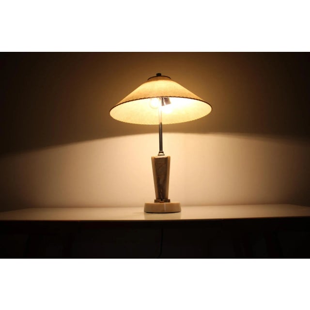 Marble Table Lamp from Kámen Praha, 1950s For Sale - Image 10 of 12