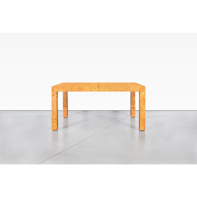 Wood 1970s Mid-Century Burl Wood Dining Table by Milo Baughman for Thayer Coggin For Sale - Image 7 of 12