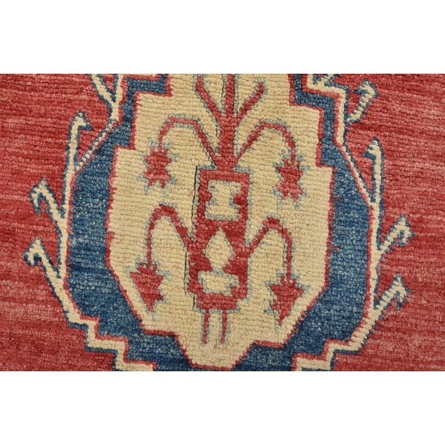2020s Kazak Rug 7'6'' X 10'9'' Red Wool Hand-Knotted Oriental Carpet For Sale - Image 5 of 15