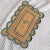 Green Outlined Scalloped Jute Doormat For Sale - Image 10 of 12