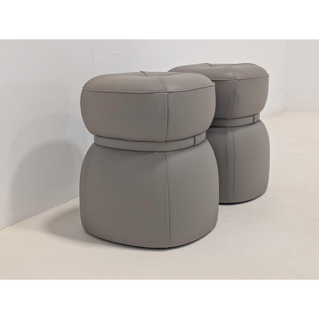 Lepli Ottomans from Poltrona Frau, Set of 2 For Sale - Image 11 of 13