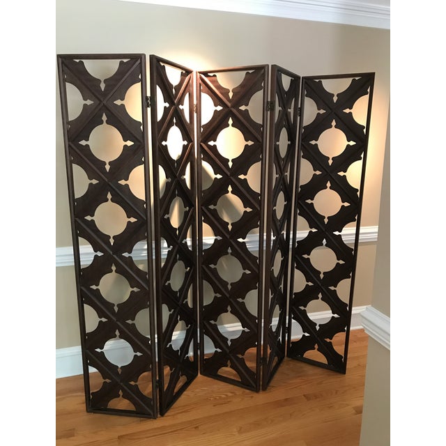 Real Wood Lattice Folding Screen Chairish
