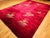 Antique Chinese Art Deco Rug, Hand-Knotted Wool, Crimson Floral Design, 10x14 For Sale - Image 12 of 18